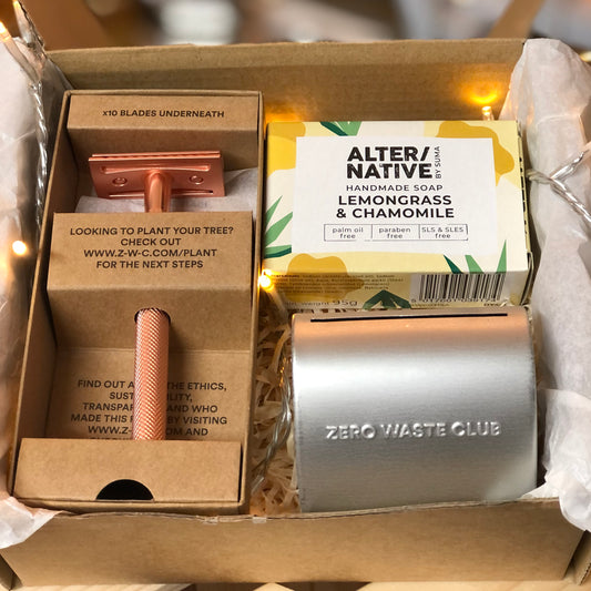 Shaving Gift Box - Including Rose Gold Razor